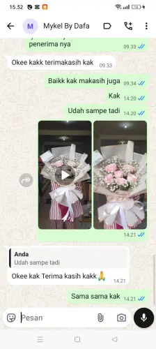 Testimonial Buket Bunga kawasan industri gresik