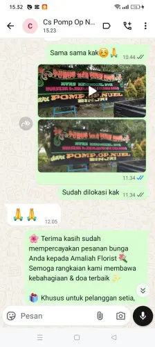 Testimonial Papan Bunga kawasan industri gresik
