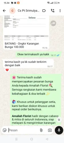 Testimonial Papan Bunga kawasan industri gresik
