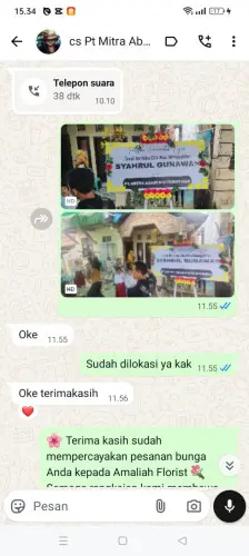Testimonial Papan Bunga kawasan industri gresik