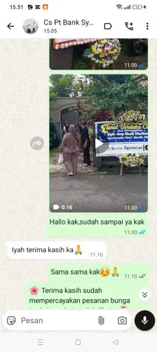 Testimonial Papan Bunga kawasan industri gresik
